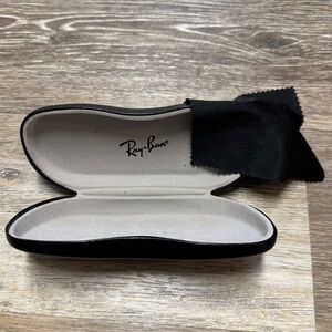 Ray-Ban Black Glasses Case with Cloth